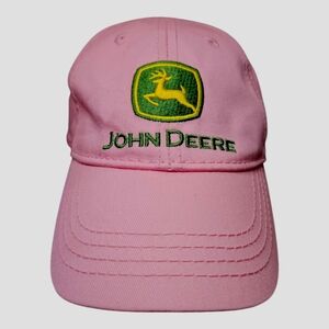 John Deere Toddler Pink Twill Baseball Cap Hat